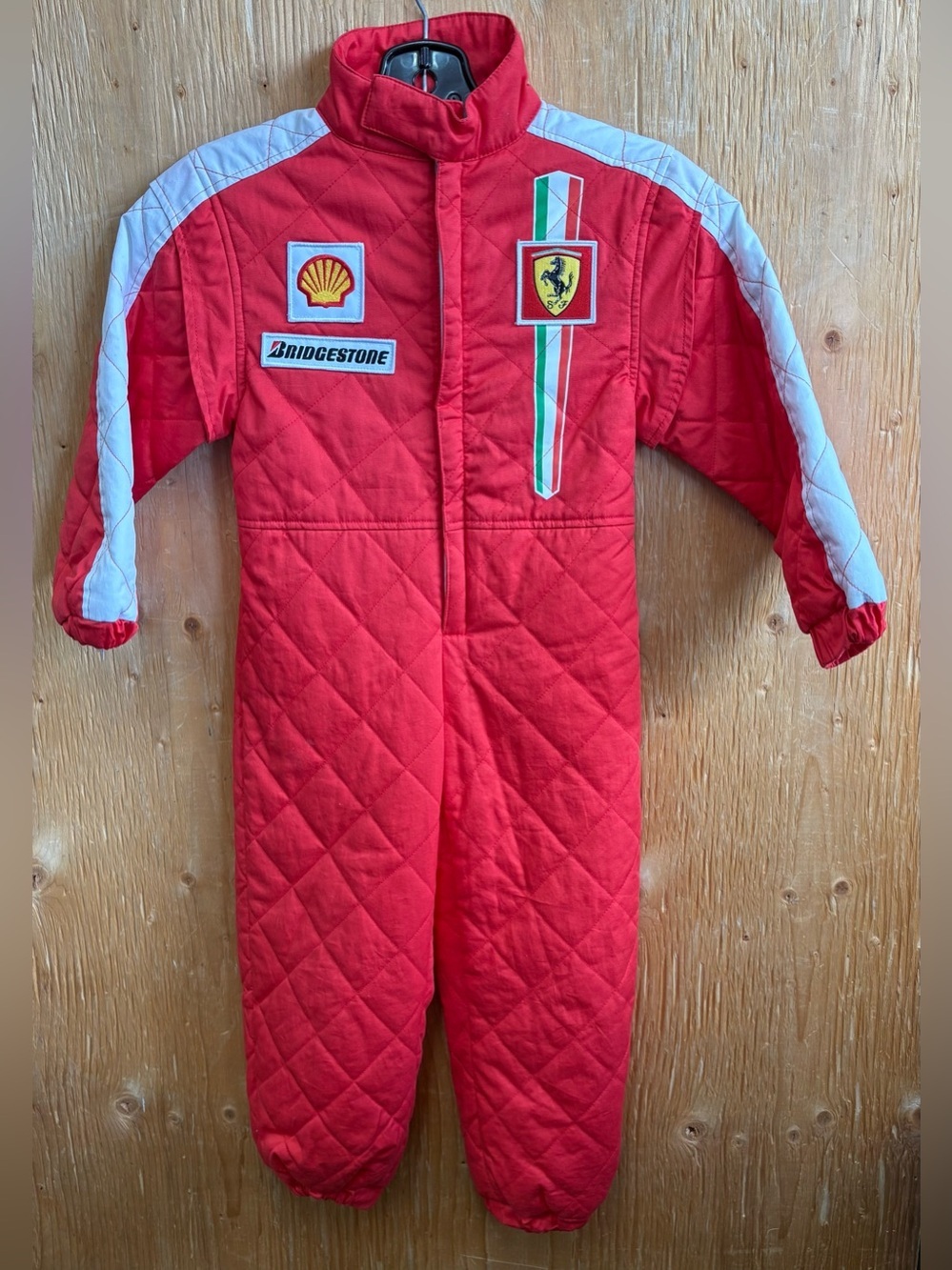 Ferrari Scuderia Red Kids Formula 1 Racing One-Piece Suit for a 4 Year Old EUC